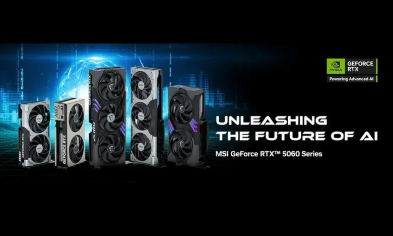 MSI GeForce RTX 5060 : cinq séries, un même moteur Blackwell 1 MSI GeForce RTX 5060 series Heroimg