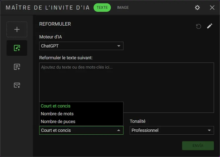 RAZER Pro Click V2 AI texte 4