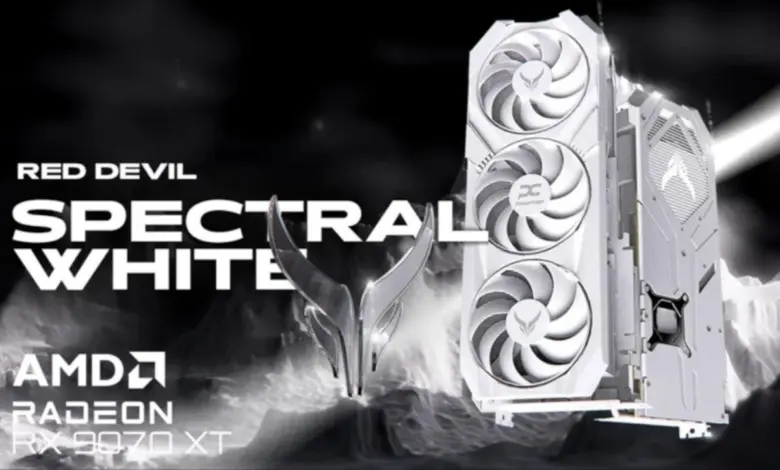 RX 9070 XT Red Devil Spectral White : la même puissance, dans un écrin blanc immaculé 1 RX 9070 XT Red Devil Spectral White
