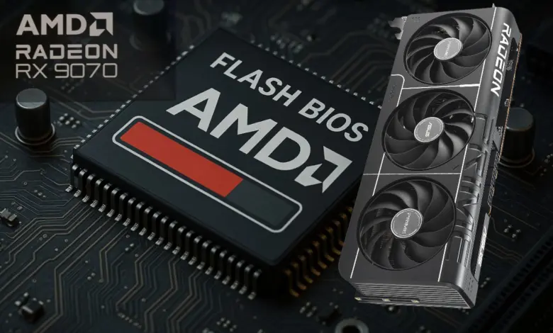 Radeon RX 9070 flash bios 9070 XT