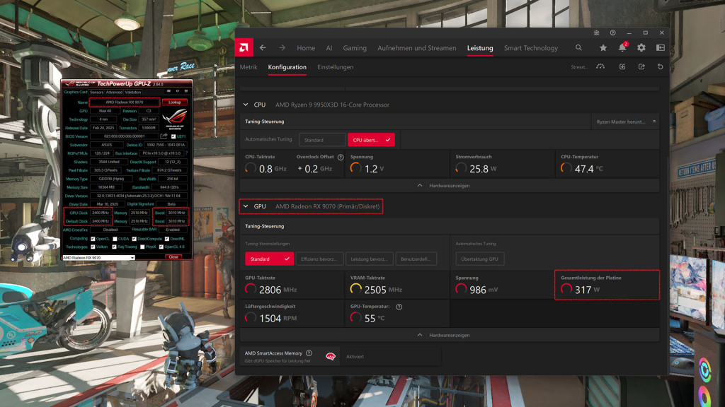 Radeon RX 9070 : un simple flash BIOS pour flirter avec la RX 9070 XT 2 Radeon RX 9070 flash bios 9070 XT pcgh