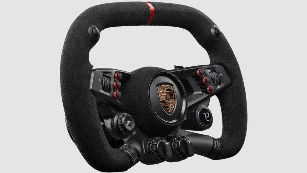 Fanatec présente le volant CSL Elite Porsche Vision GT 4 Volant Fanatec CSL Elite Porsche Vision GT côté