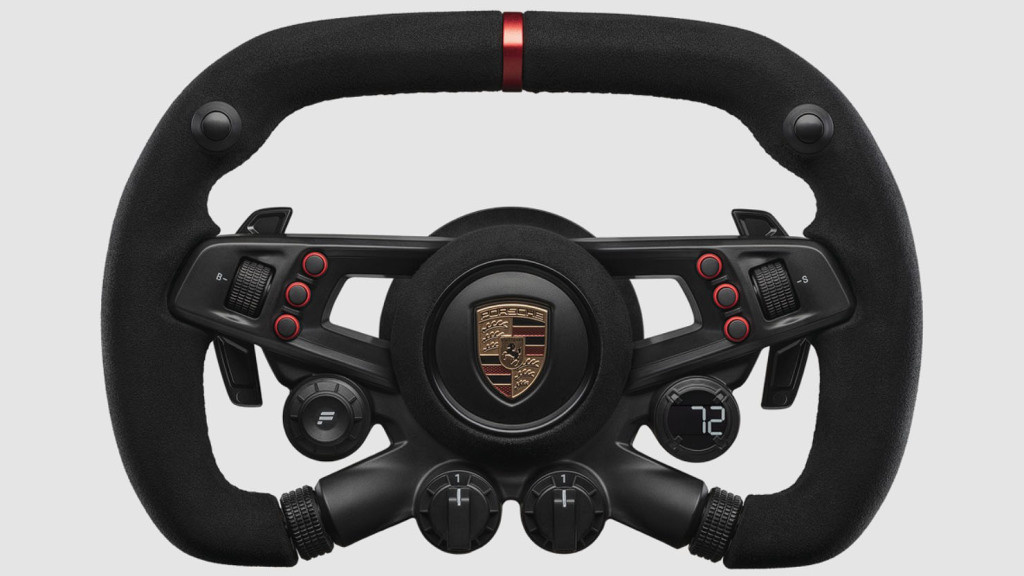 Fanatec présente le volant CSL Elite Porsche Vision GT 2 Volant Fanatec CSL Elite Porsche Vision GT face
