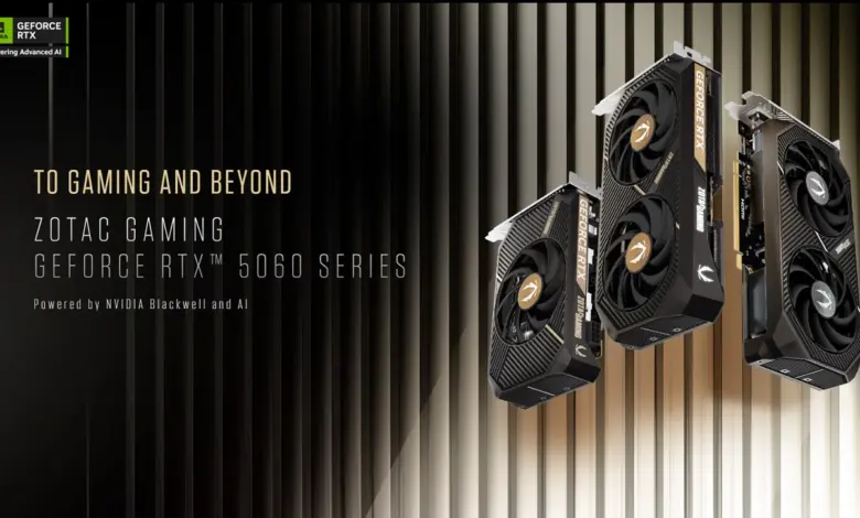 Les ZOTAC GeForce RTX 5060 : Compactes, efficaces et prêtes pour le futur ? 1 ZOTAC GeForce RTX 5060 series Heroimg