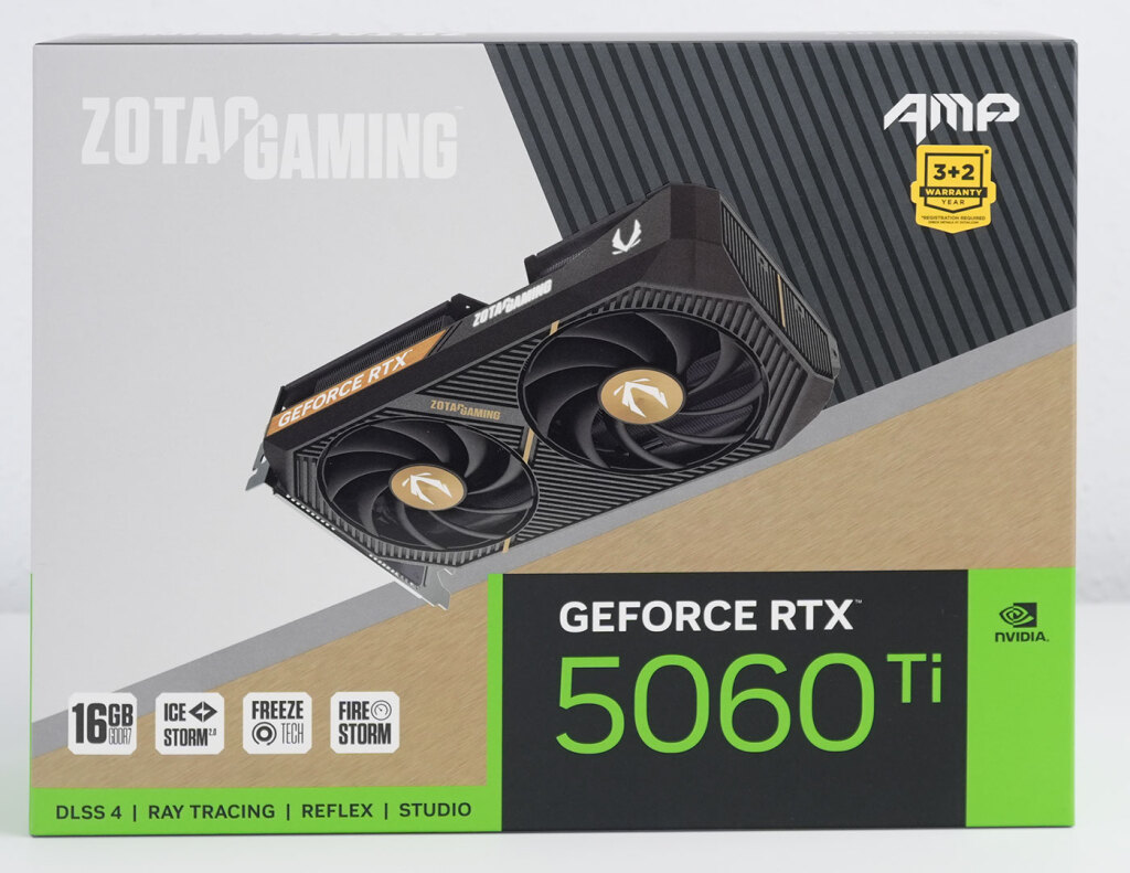 GeForce RTX 5060 Ti 16 Go : test complet, benchmarks, verdict 3 Zotac GeForce RTX 5060 Ti 16 Go AMP dual