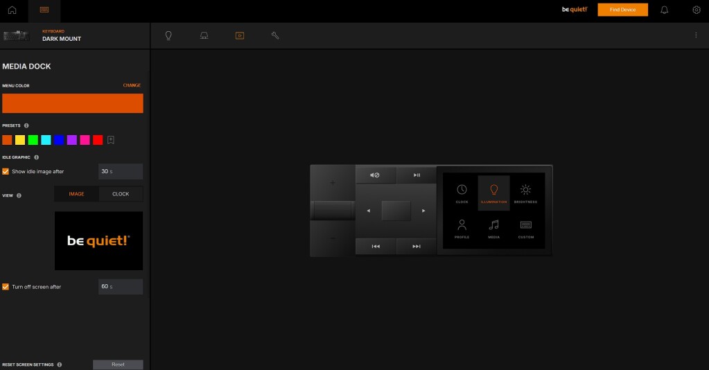 be quiet! Dark Mount logiciel navigateur module