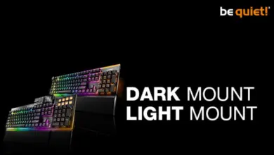 be quiet! révolutionne les périphériques de jeu avec les claviers Dark Mount et Light Mount, ainsi que le logiciel IO Center 42 be quiet Dark mount light mount Couv