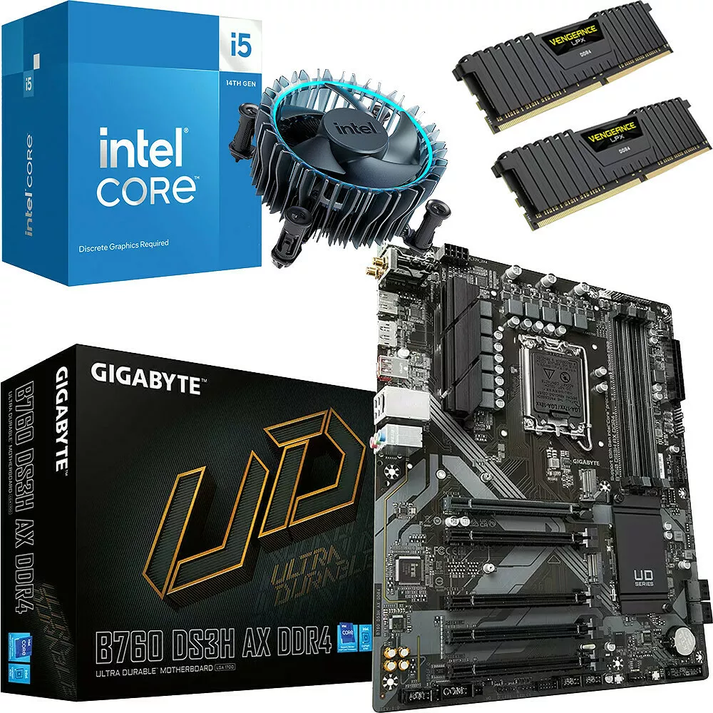 Montez une config gaming solide à moins de 1000€ avec ce kit Core i5-14400F + B760 DS3H AX + 32 Go RAM à 289,99€ 2 config gaming 1000 euros