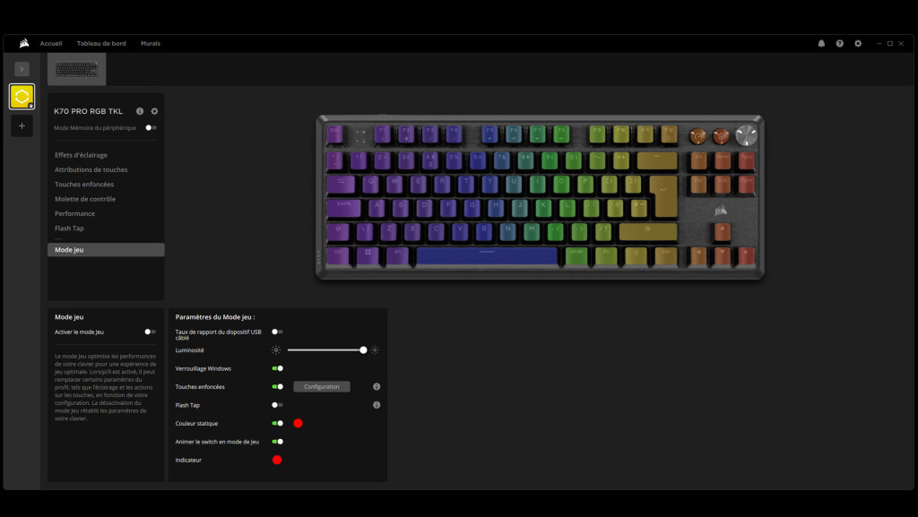 icue k70 pro tkl 10