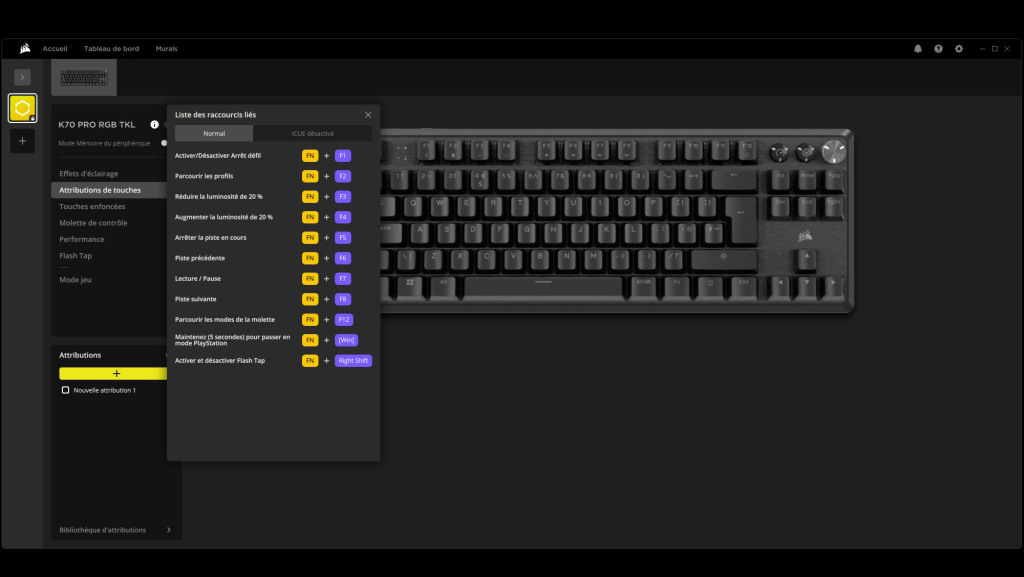 icue k70 pro tkl functions f 01