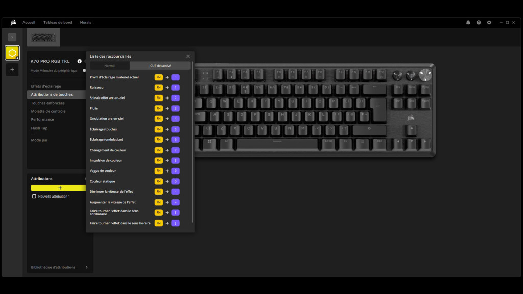 icue k70 pro tkl functions f 02
