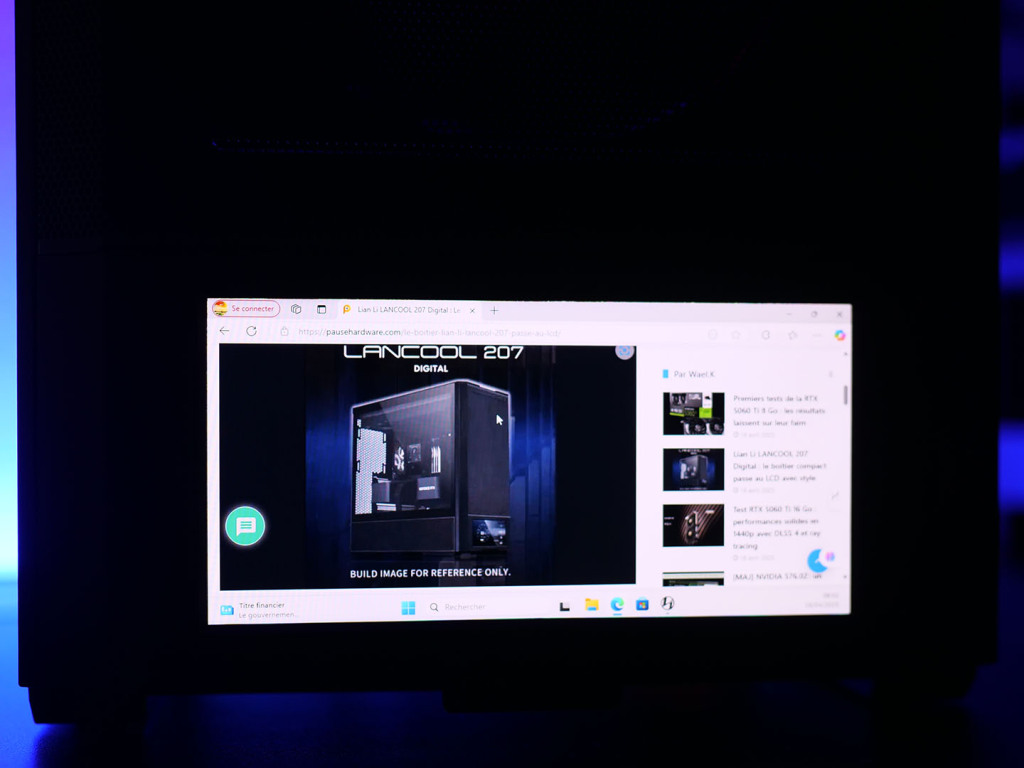 lancool 207 digital l connect 3 second screen