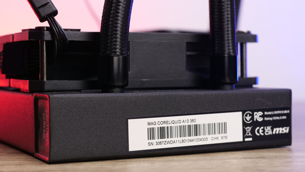 msi mag coreliquid a13 360 rad tuyaux