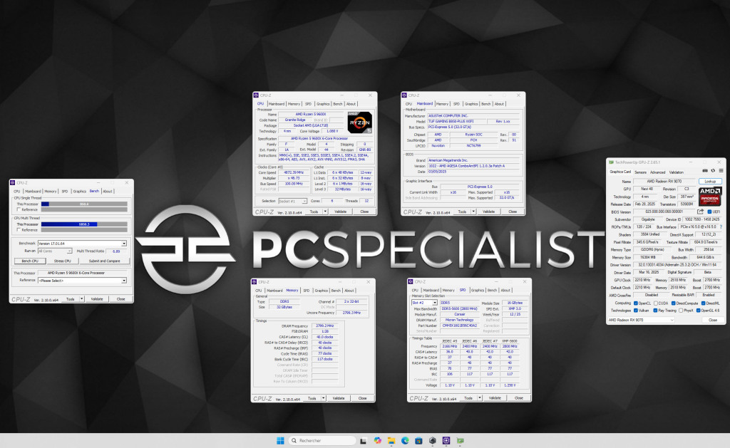 pcspecialist pc gaming ryzen9000 rx9070 full specs