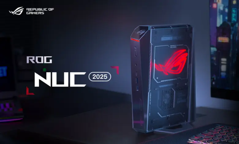 ROG NUC 2025 : quand la RTX 5080 et l’Ultra 9 tiennent dans 3 litres 1 rog nuc 2025 heroimg