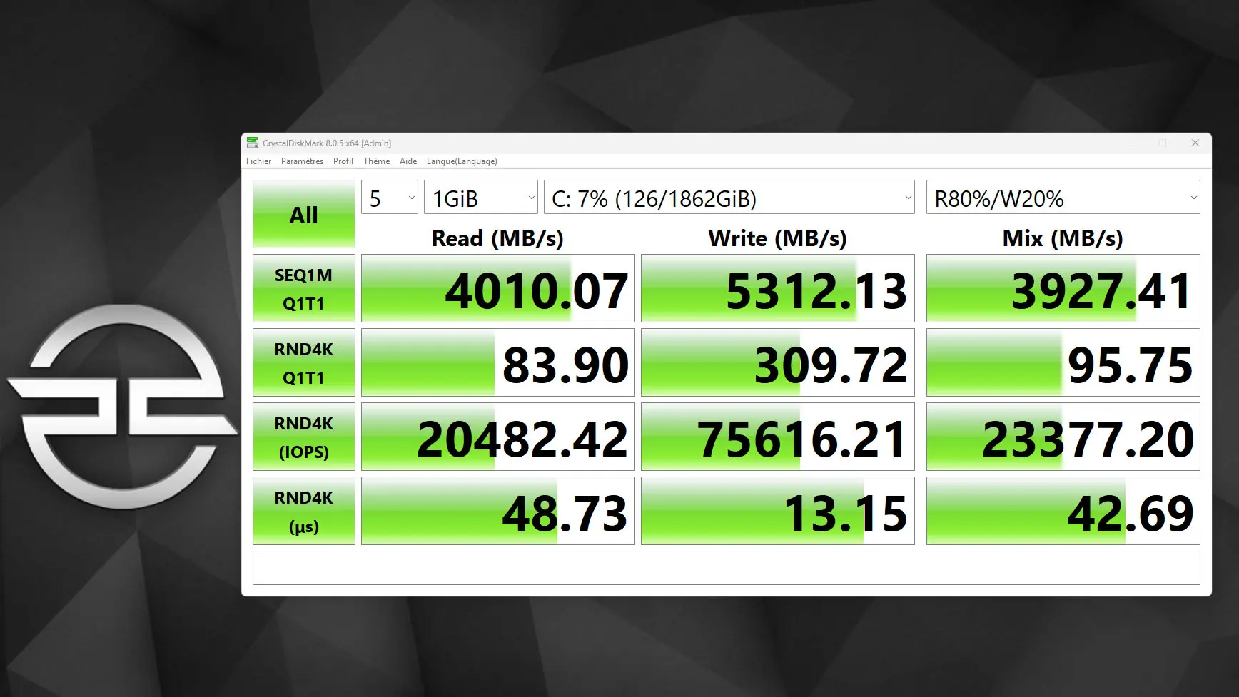 test pcspecialist pc gaming ryzen9000 rx9070 crystaldiskmark real world perfs