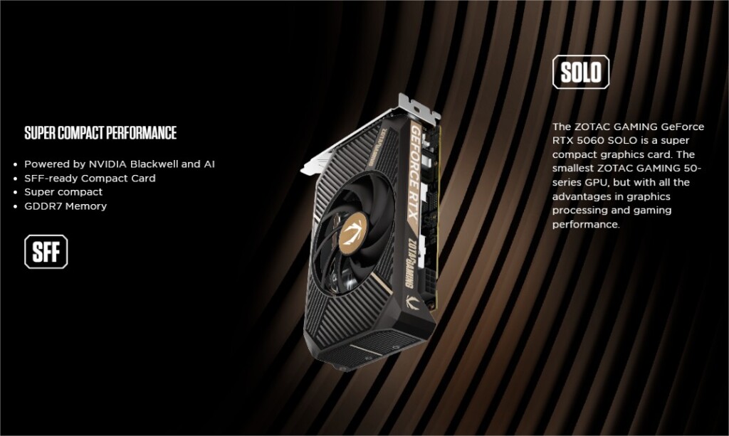 Les ZOTAC GeForce RTX 5060 : Compactes, efficaces et prêtes pour le futur ? 4 zotac gefroce RTX 5060 solo