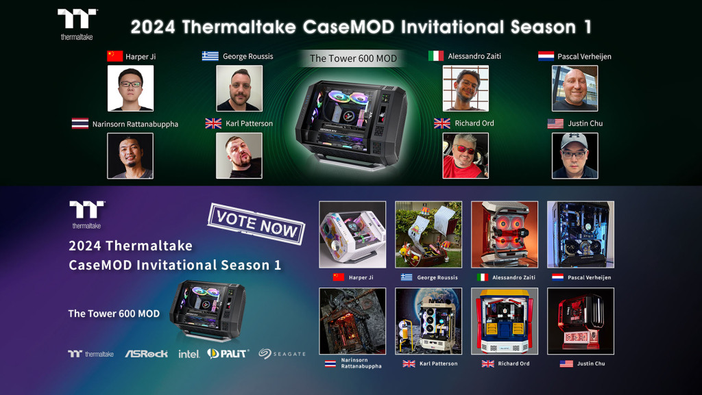 Thermaltake révèle les grands gagnants de la saison 1 du CaseMOD Invitational 2024 2 2024 Thermaltake CaseMOD candidats