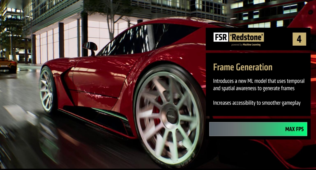 AMD RX 9060 XT : RDNA 4, 3.13 GHz et jusqu’à 16 Go pour dominer le 1080p 8 AMD FSR redstone ia 05