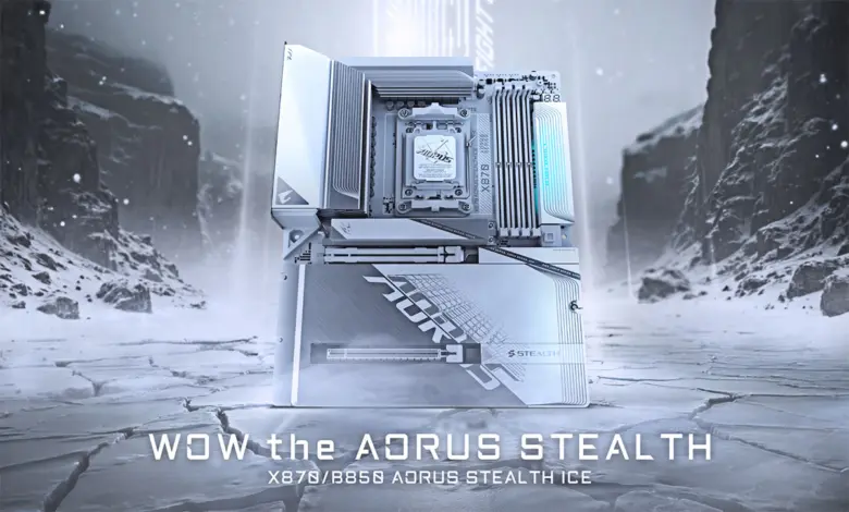 Gigabyte dévoile les nouvelles cartes mères X870 et B850 AORUS STEALTH ICE : du blanc et des performances au rendez-vous 1 AORUS STEALTH ICE X870 b850