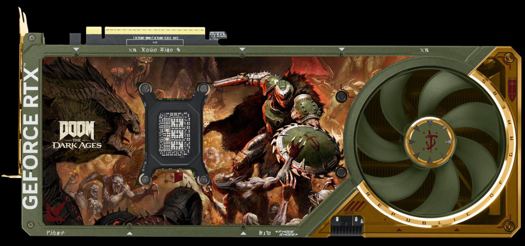 ASUS ROG Astral RTX 5080 DOOM Edition : une carte graphique collector entre hommage et démesure 3 ASUS ROG Astral RTX 5080 DOOM Edition 01