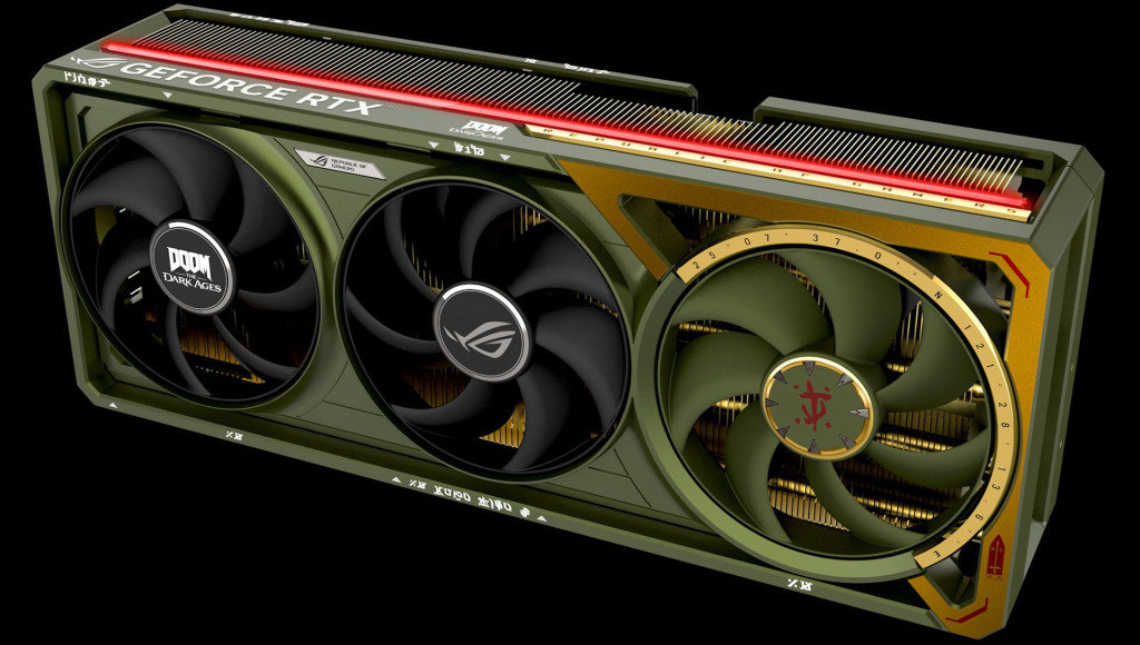 ASUS ROG Astral RTX 5080 DOOM Edition : une carte graphique collector entre hommage et démesure 4 ASUS ROG Astral RTX 5080 DOOM Edition 02