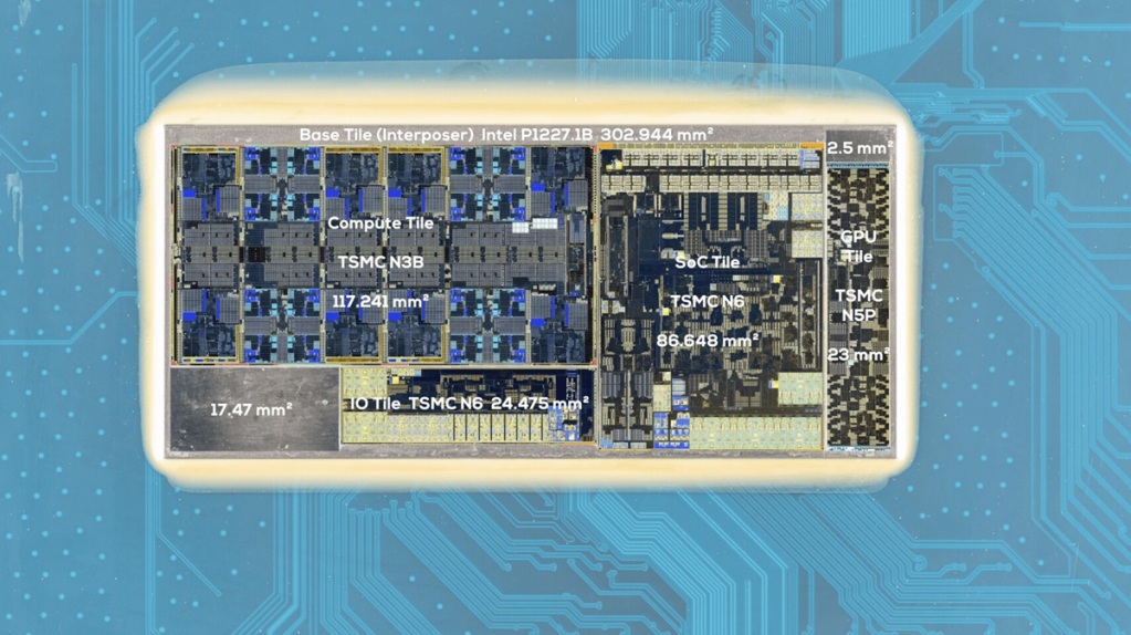 Intel dévoile les entrailles de son Arrow Lake Ultra 200S en mode Chiplet 4 Arrow Lake DieShot 2