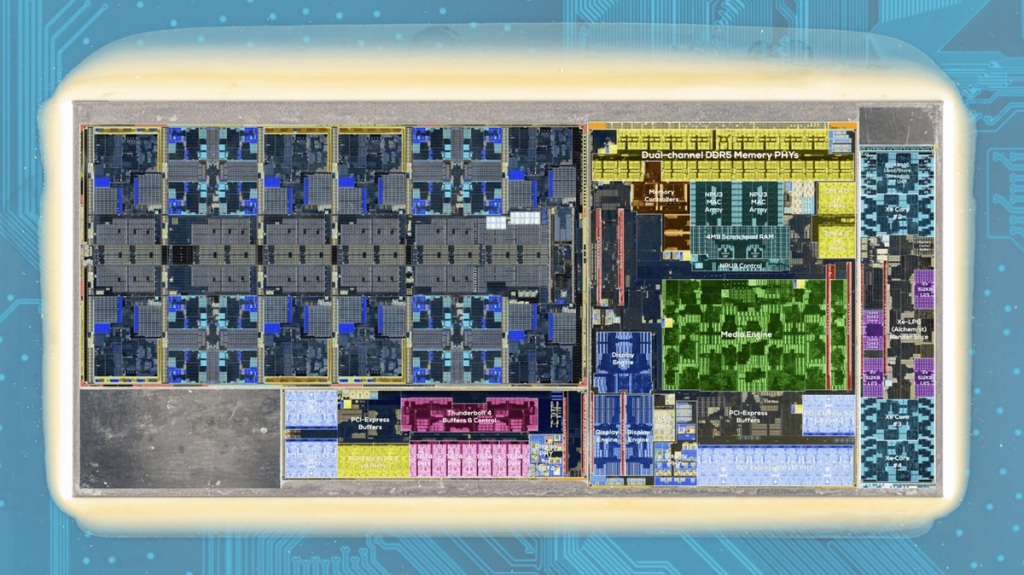 Intel dévoile les entrailles de son Arrow Lake Ultra 200S en mode Chiplet 3 Arrow Lake DieShot 3