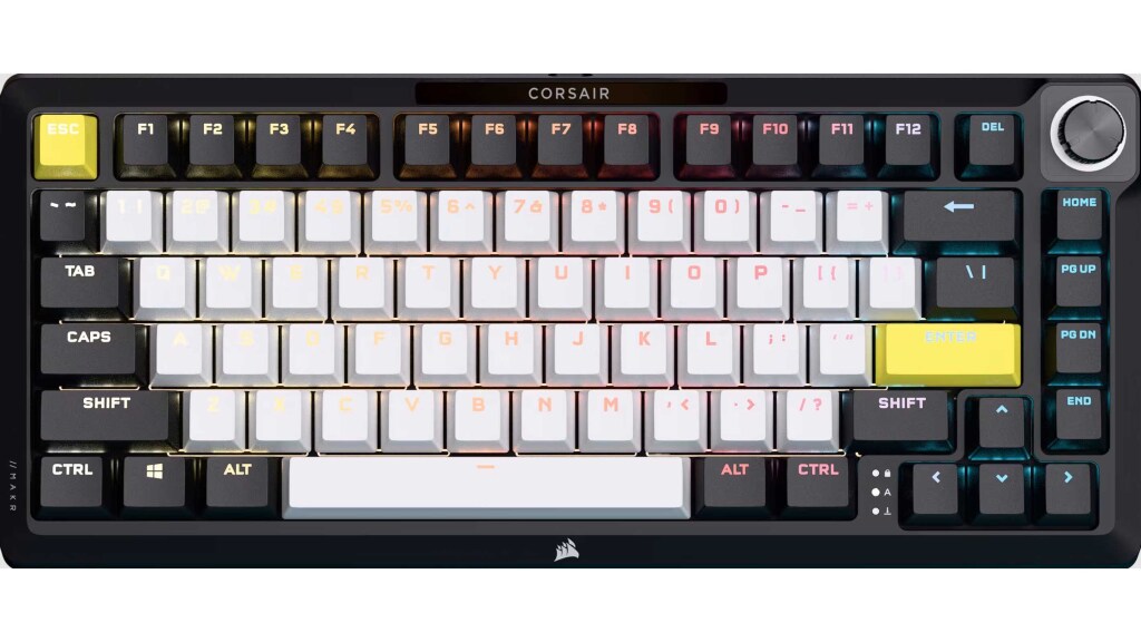 CORSAIR dévoile le MAKR 75 Barebones Keyboard Kit et le CORSAIR Web Hub 2 CORSAIR MAKR 75 face