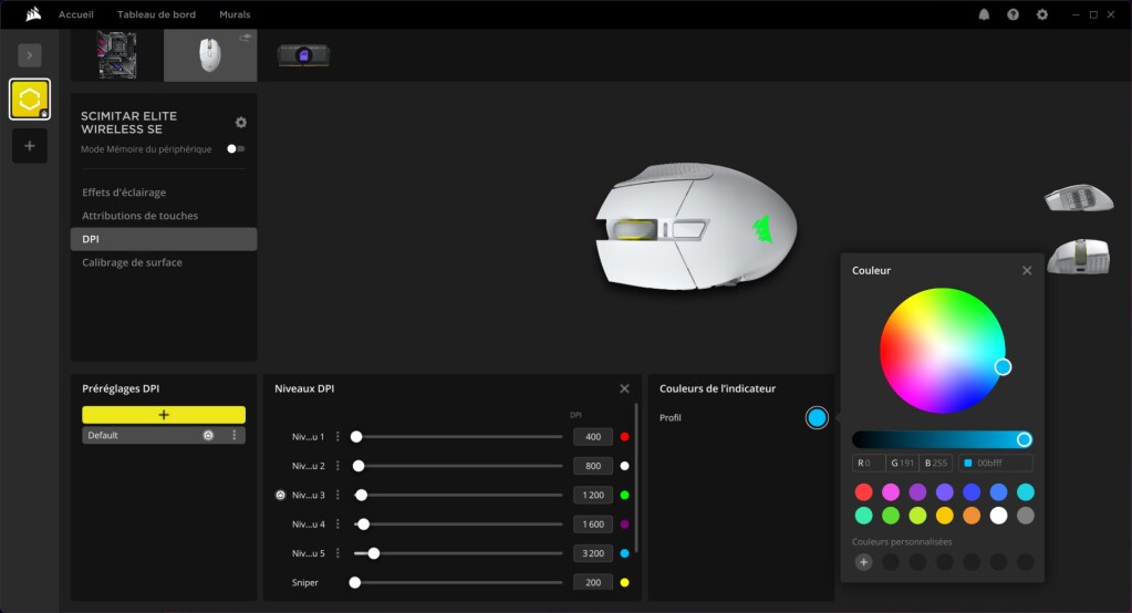 CORSAIR Scimitar Elite Wireless SE DPI