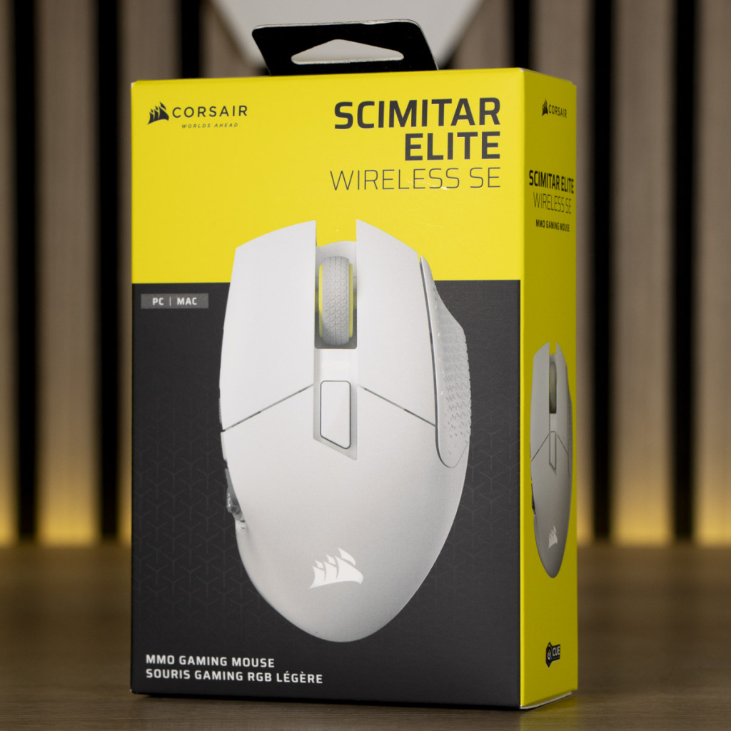 CORSAIR et Elgato intègrent Native Stream Deck au nouveau SCIMITAR ELITE WIRELESS SE 4 CORSAIR Scimitar Elite Wireless SE emaballage avant