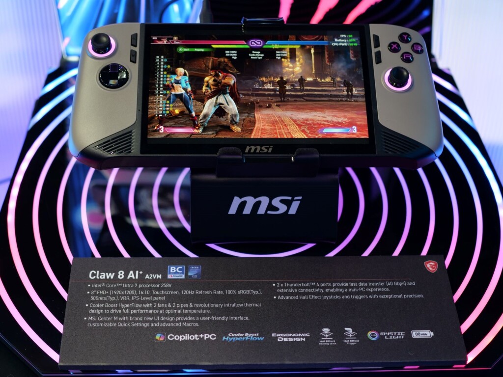 MSI Claw A8 BZ2EM : AMD RYZEN Z2 Extreme entre dans le game 6 Claw 8 AI+ A2VM 01