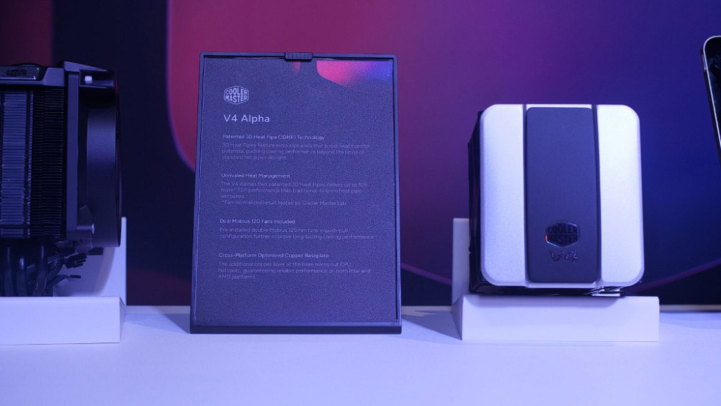 COMPUTEX 2025 : Cooler Master présente trois ventirads équipés de la technologie 3DHP 5 Computex Cooler Master V4 Alpha