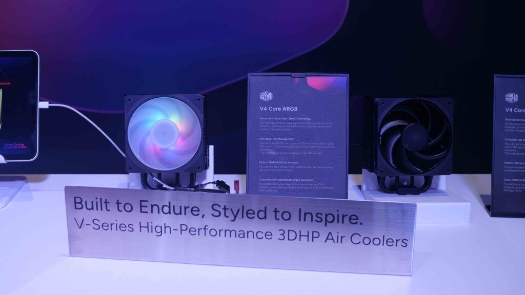 COMPUTEX 2025 : Cooler Master présente trois ventirads équipés de la technologie 3DHP 3 Computex Cooler Master V4 Core ARGB