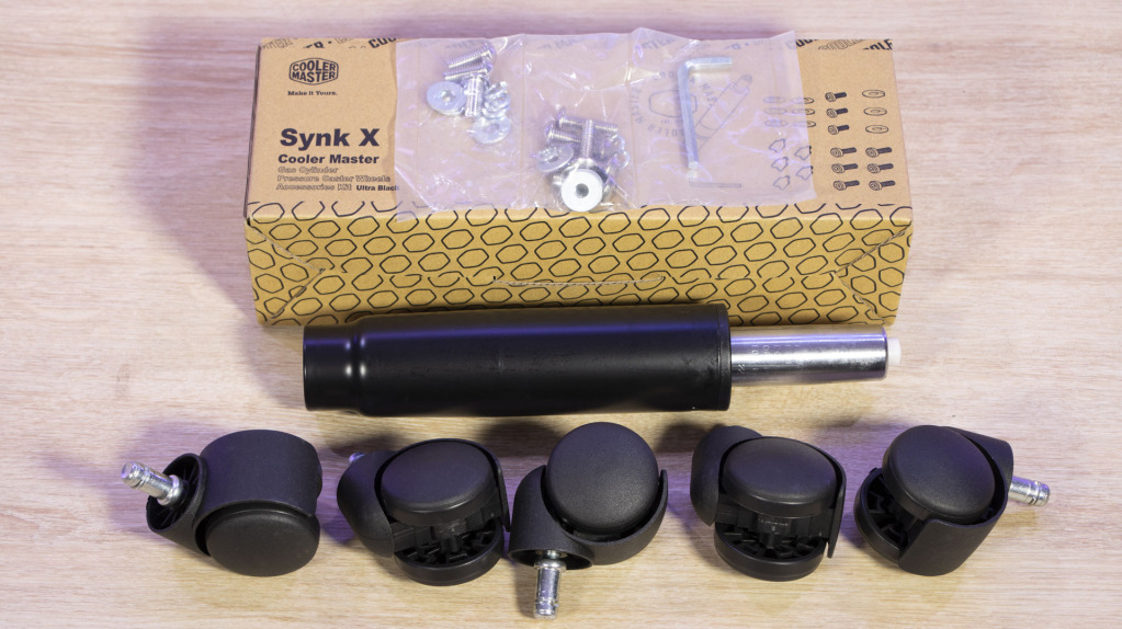 Cooler Master Synk X accessoires vérin roulettes