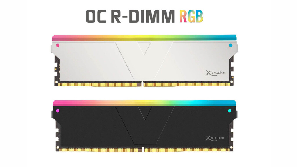 V-color stimule l’innovation en matière d’IA au Computex 2025 3 DDR5 OC RDIMM RGB