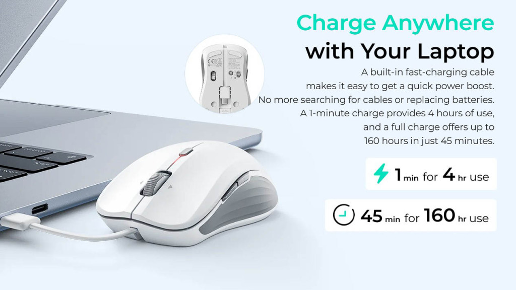 ESR MagMouse : une souris sans fil avec fixation magnétique 4 ESR MagMouse charge