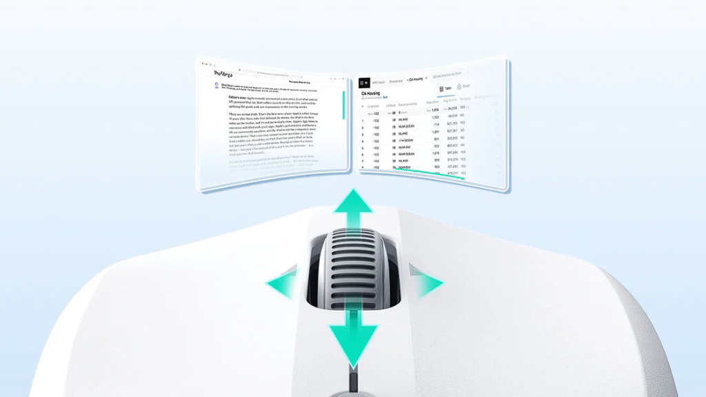 ESR MagMouse : une souris sans fil avec fixation magnétique 5 ESR MagMouse molette