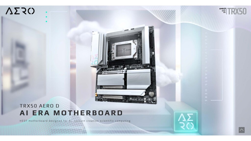 GIGABYTE met à jour le bios de ses cartes mères TRX50 afin de prendre en charge les derniers processeurs AMD Ryzen Threadripper 9000 et PRO 9000 WX-Series 2 GIGABYTE Bios TRX50 AERO D