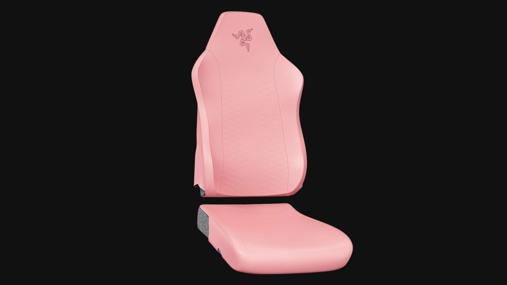 Protégez et actualisez votre chaise avec les housses de chaise de jeu Razer Iskur V2 X 3 Housses de chaise de jeu Razer rose