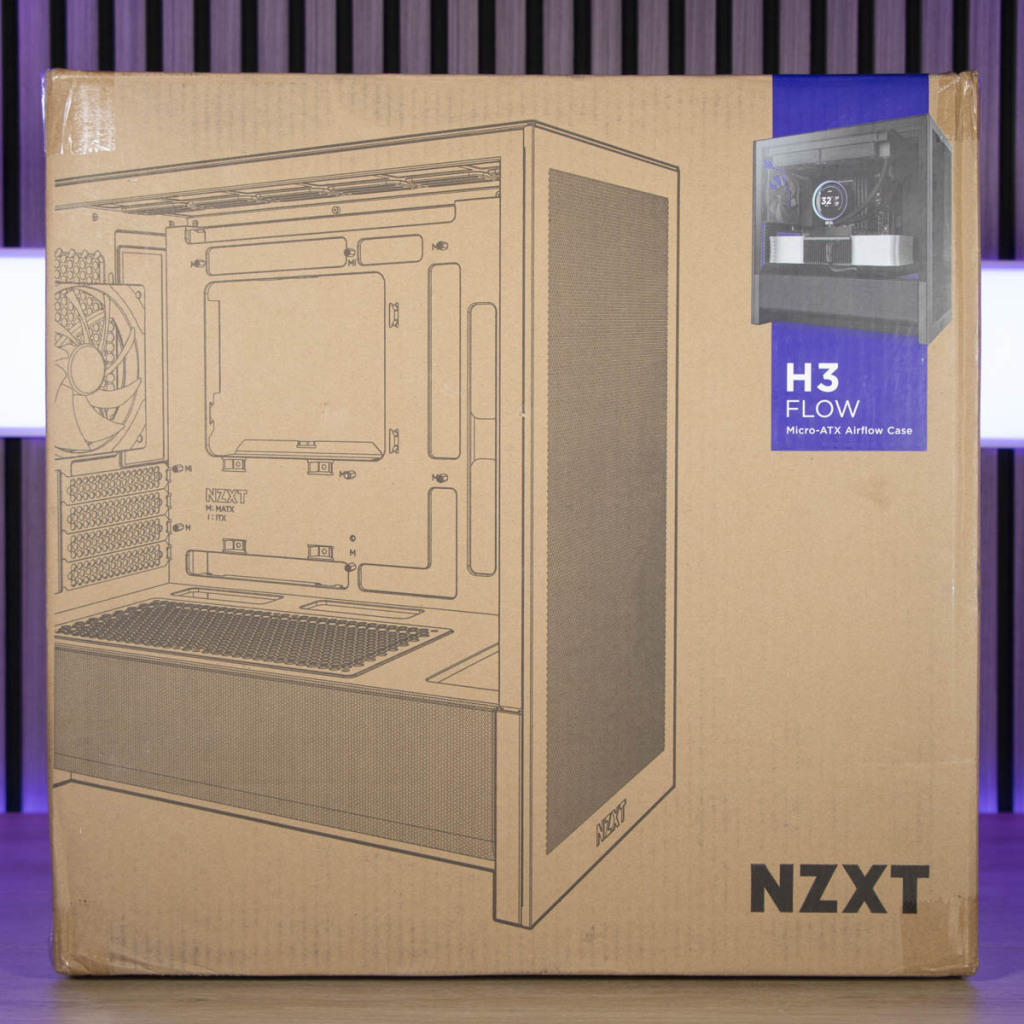 NZXT H3 Flow emballage face arrière