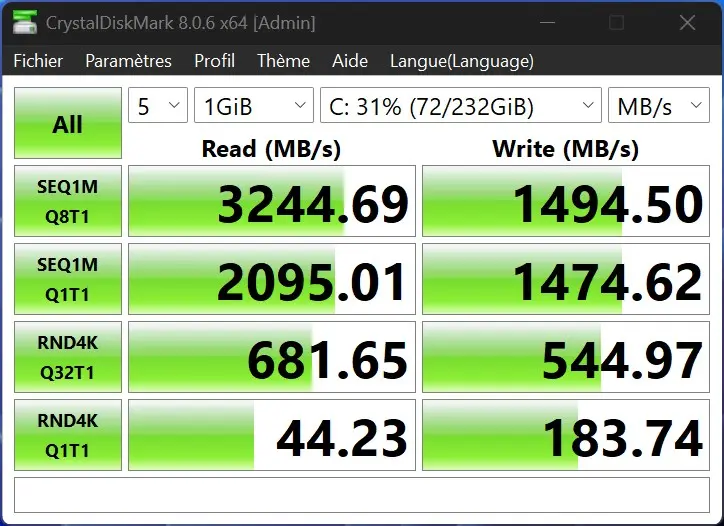 NZXT H3 Flow test SSD