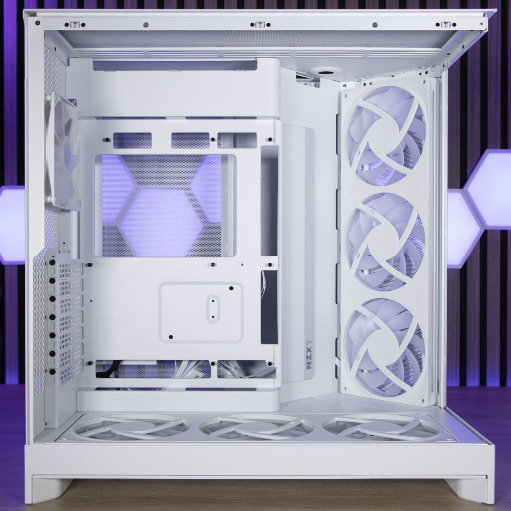 NZXT H9 Flow RGB+ chambre principale face