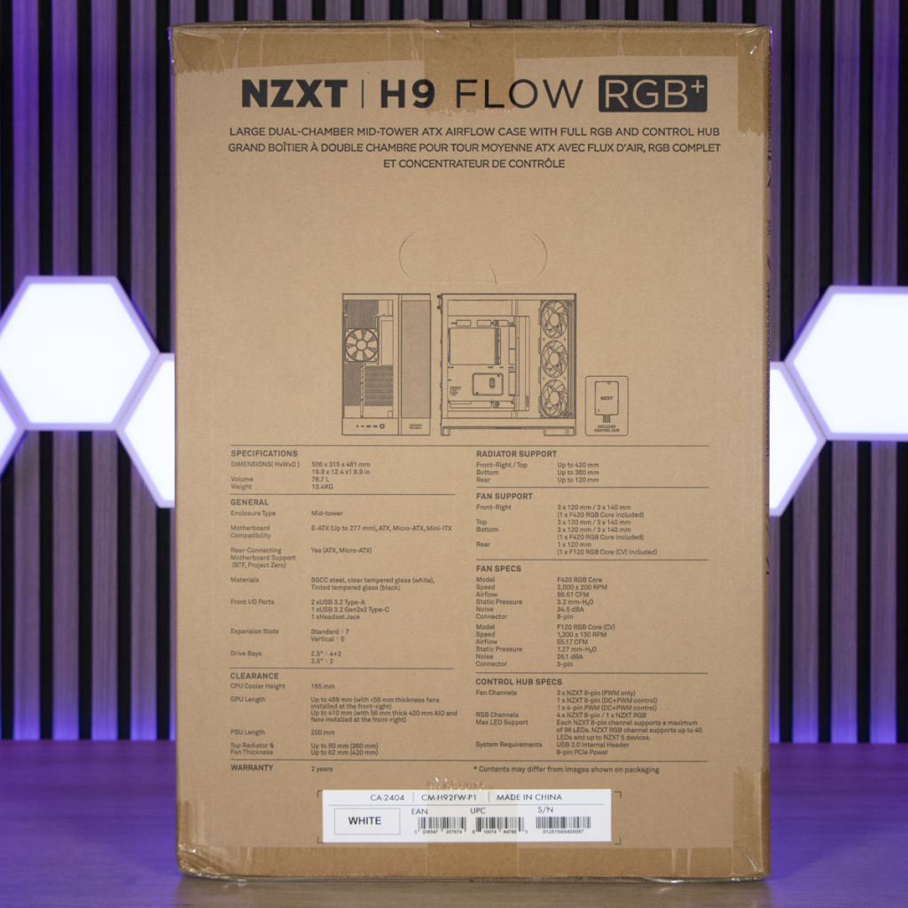 NZXT H9 Flow RGB+ petit côté 1