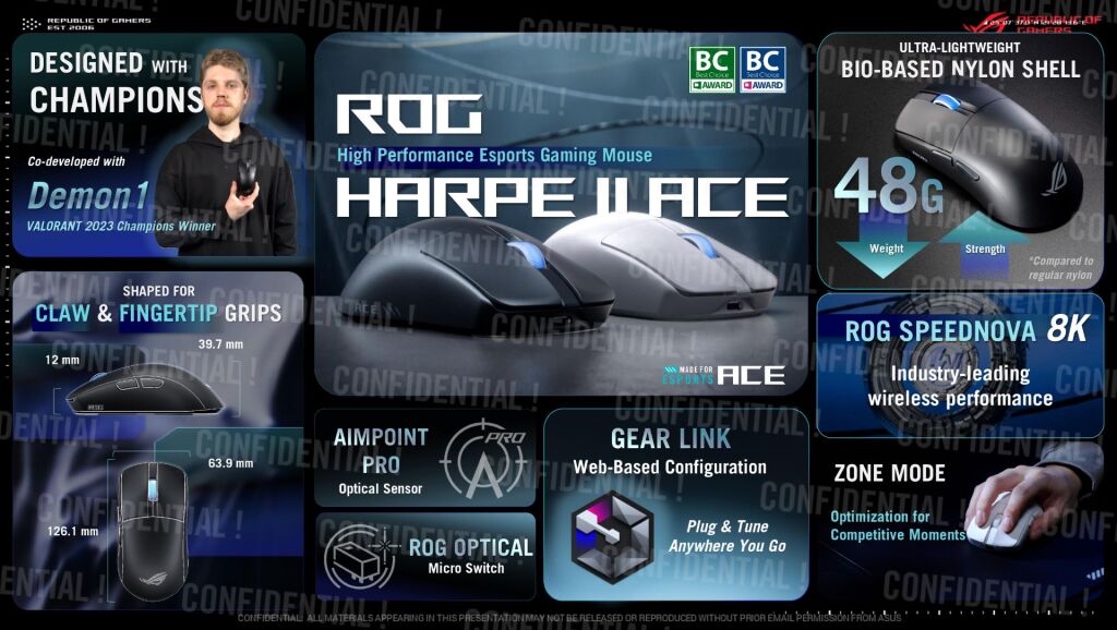 ASUS ROG dévoile ses nouveautés esports lors du Computex 2025 3 ROG Harpe II Ace 2025 ROG Media day Keynote