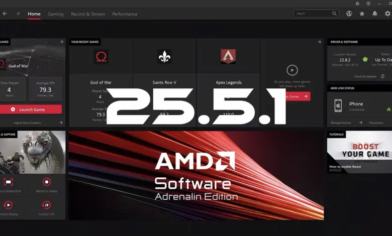 AMD Software: Adrenalin Edition 25.5.1 - Les nouveautés qui font parler 1 amd software adrenalin 2551