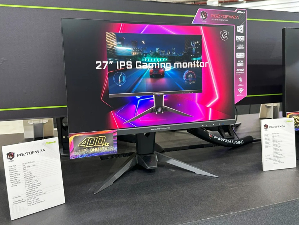 ASRock fait exploser vos rétines au COMPUTEX 2025 avec trois moniteurs Phantom Gaming 2 asrock PG27QFW2A 01
