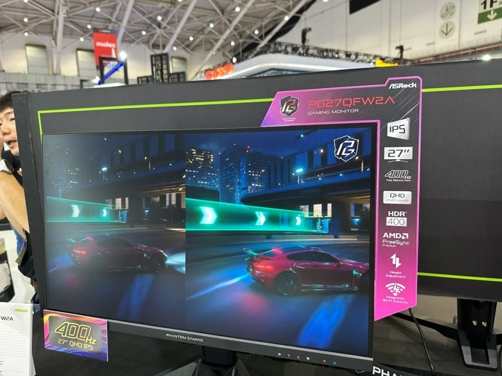 ASRock fait exploser vos rétines au COMPUTEX 2025 avec trois moniteurs Phantom Gaming 4 asrock PG27QFW2A 02