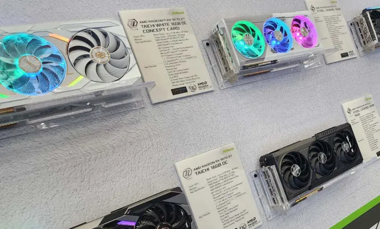COMPUTEX 2025 : ASRock muscle la gamme RX 9070 XT avec les modèles Steel Legend Dark et Taichi White 1 asrock radeon 9070 xt taichi steel dark