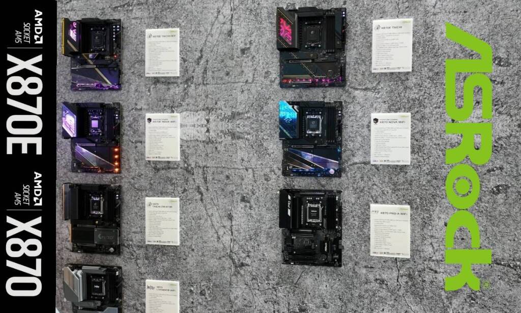 ASRock complète sa gamme de cartes mères AMD X870/X870E 7 asrock x870 amd am5 computex 2025